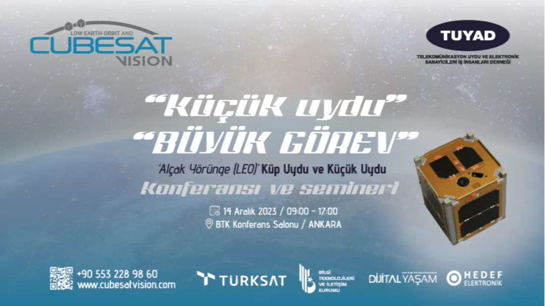 Cubesat Vision 14 Aralık’ta Ankara’da Gerçekleşecek