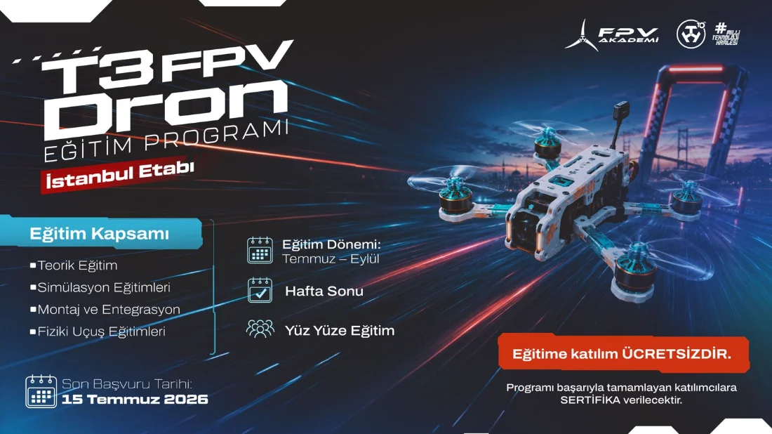 Gençlere Ücretsiz FPV Dron Eğitimi: Başvurular başladı