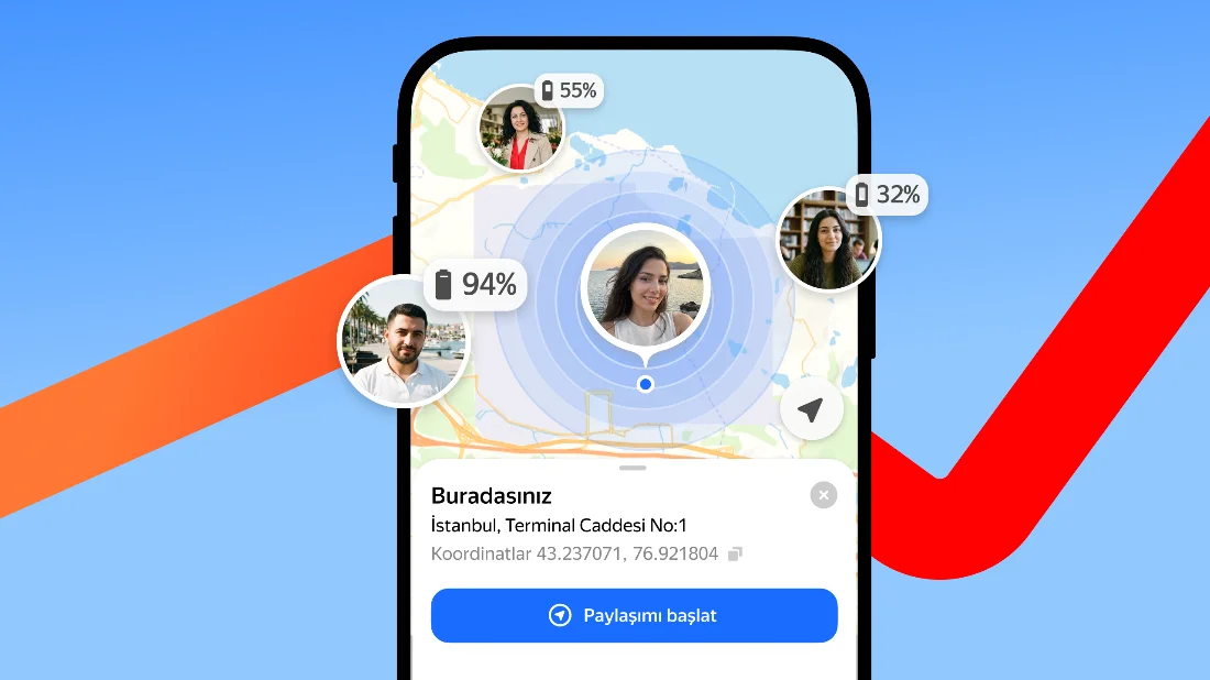 Gerçek Zamanlı Konum Paylaşımıyla Buluşmalar Kolaylaşıyor