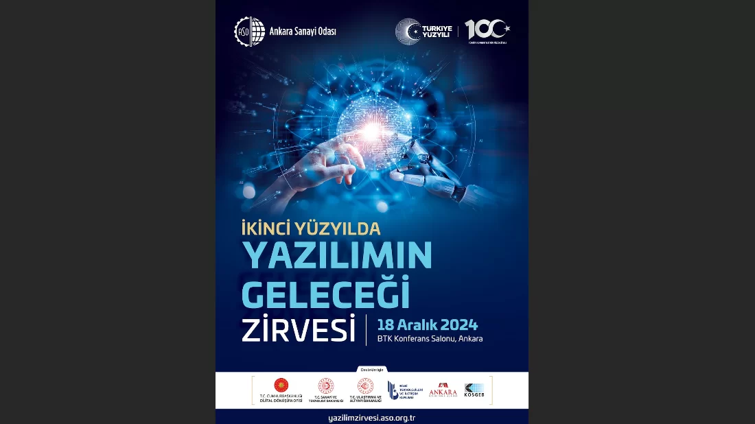 ‘İkinci Yüzyılda Yazılımın Geleceği Zirvesi’ 18 Aralık’ta Ankara’da yapılacak