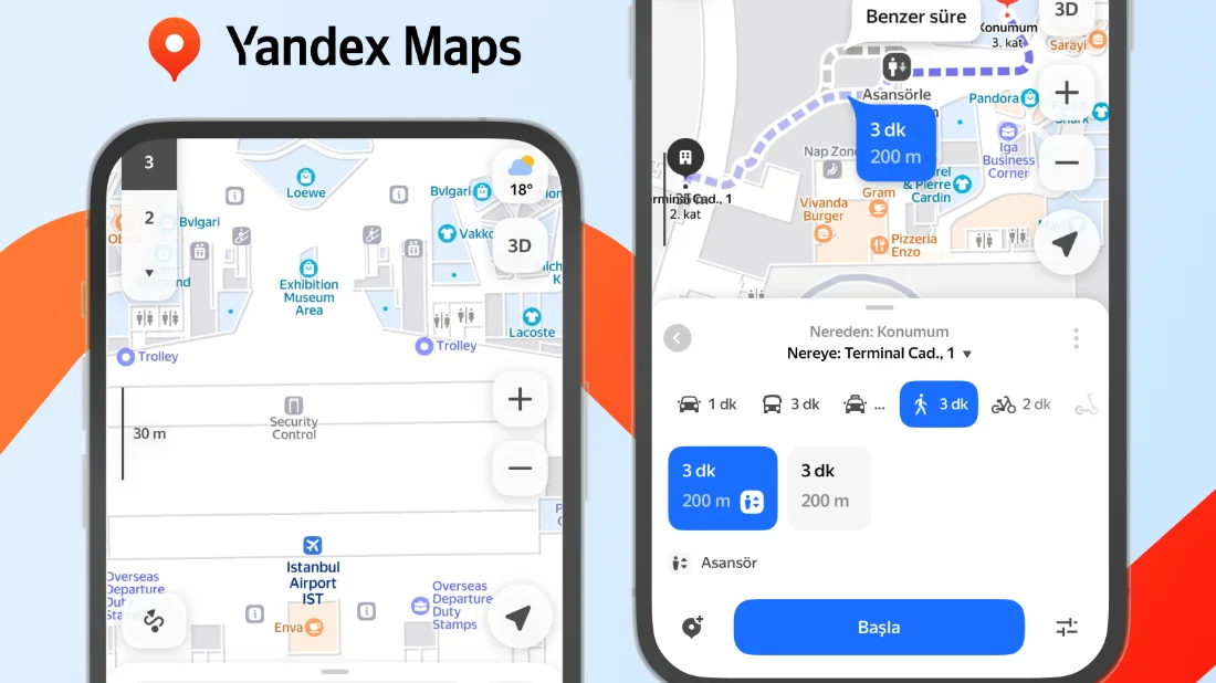 İstanbul Havalimanı’nda kaybolmaya son: Yandex Maps’ten iç mekân navigasyonu