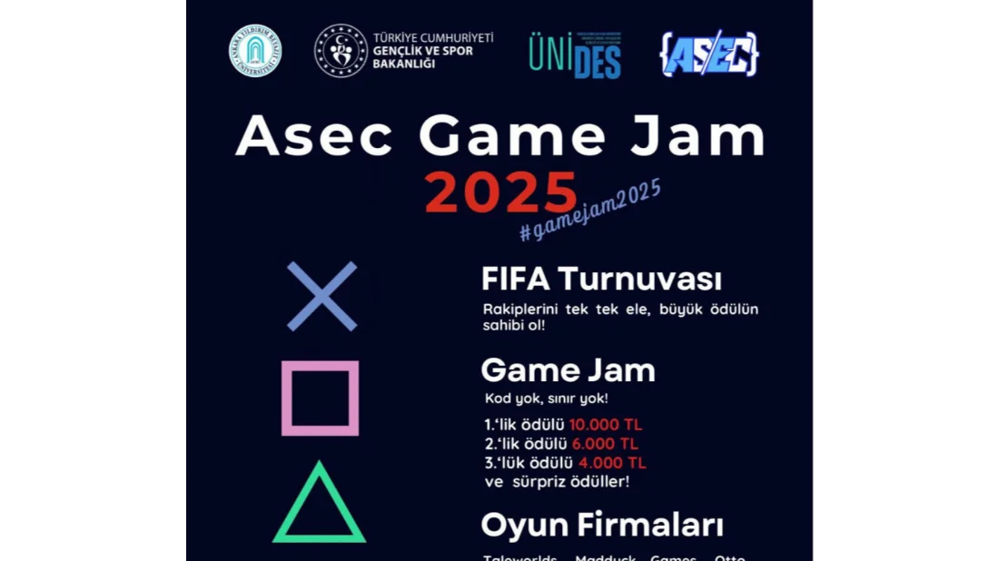 Oyun dünyasının kalbi ASEC Game Jam'de atıyor