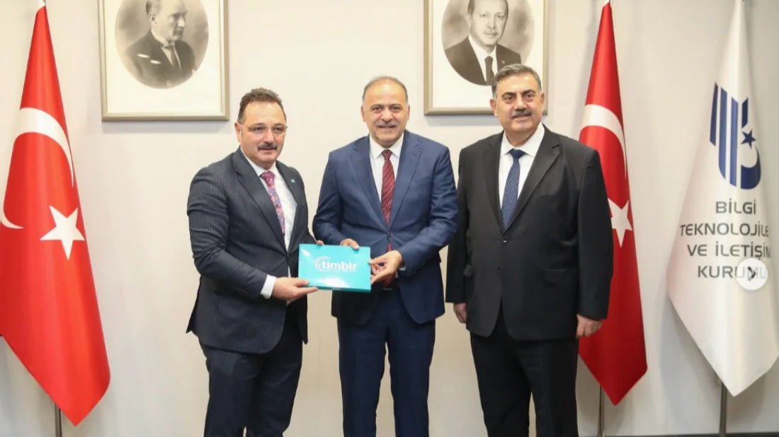 Sayan ve TİMBİR Heyeti Dijitalleşme Vizyonunu Görüştü