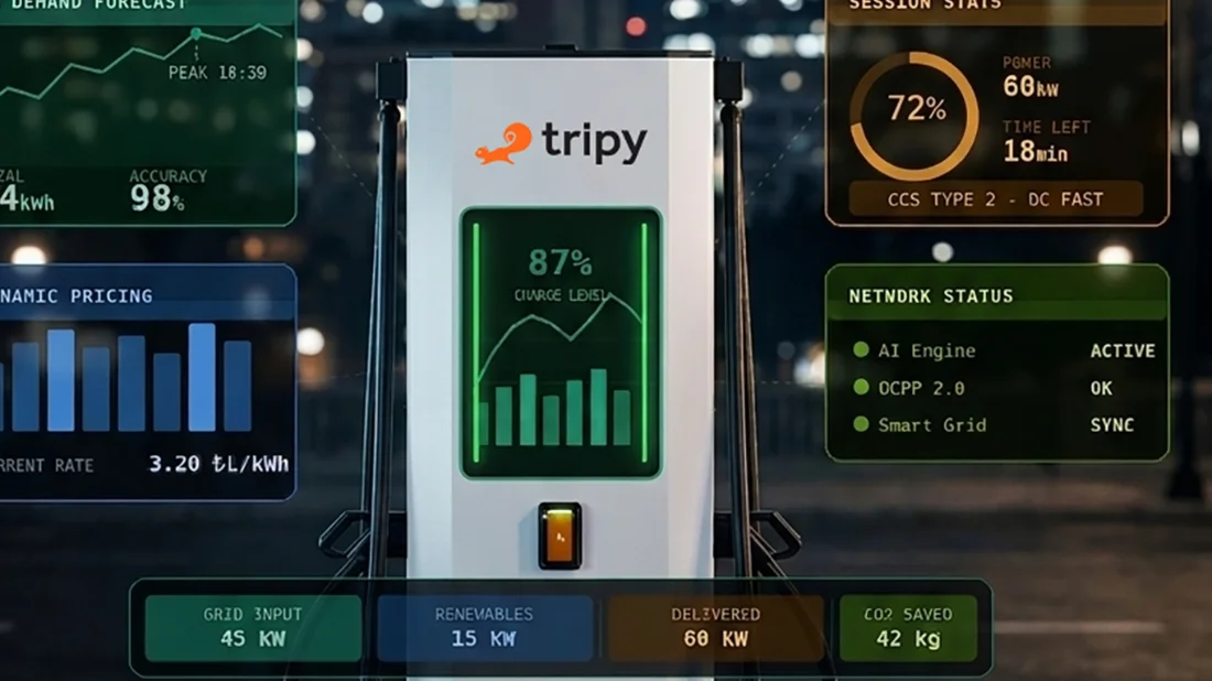 Tripy, yapay zekâ destekli şarj platformu “ChargeForge”u devreye alıyor