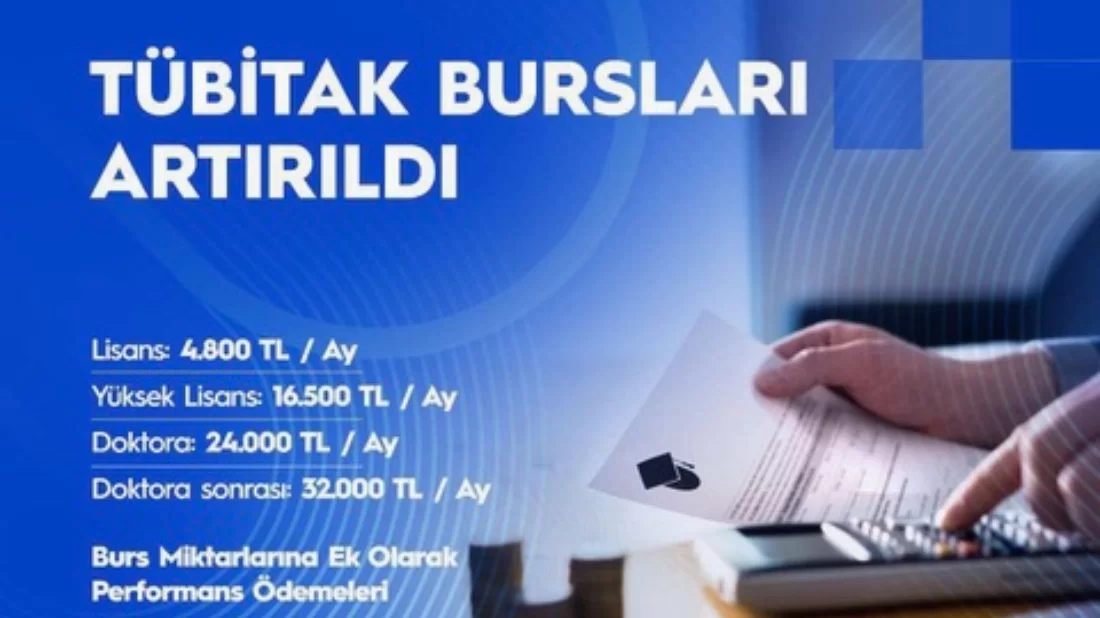 Tübitak bursları artırıldı