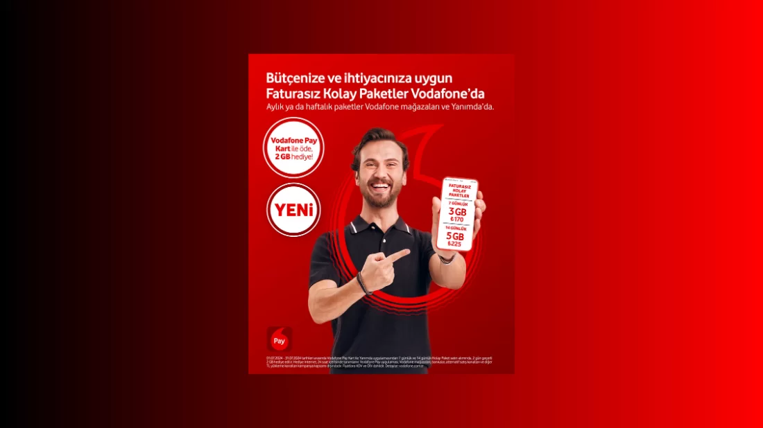 Vodafone’dan Faturasız Müşterilerin İhtiyacına Ve Bütçesine Uygun Yeni Kolay Paket’ler