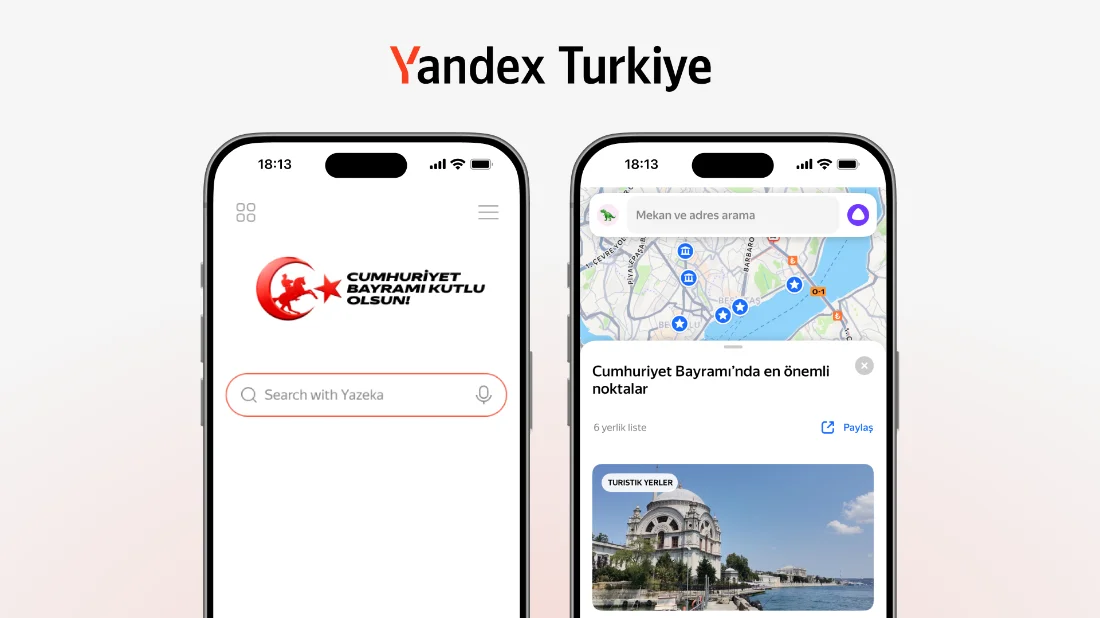 Yandex Türkiye, 29 Ekim Cumhuriyet Bayramı'na Özel Dijital Rehber Hazırladı