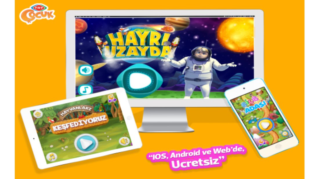 TRT Çocuk’un mobil oyunları 28 milyon kez indirildi