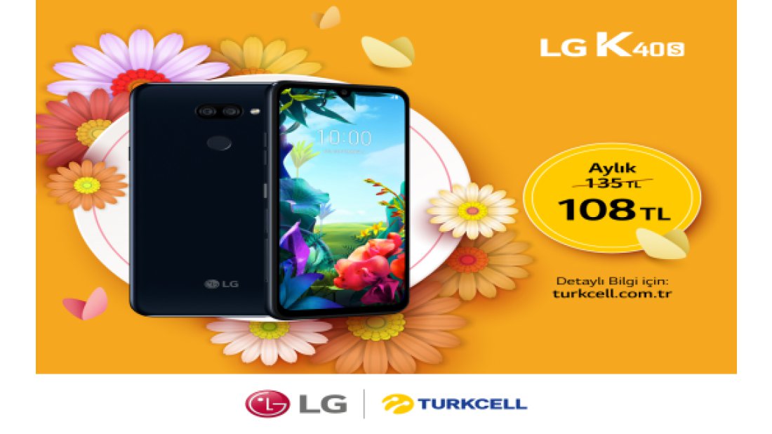 LG K40s, Turkcell Online Mağazalarda Ayda 108 TL